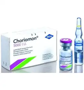 Choriomon 5000 IU Ibsa Ilac Choriomon 5000 IU Ibsa Ilac product packaging