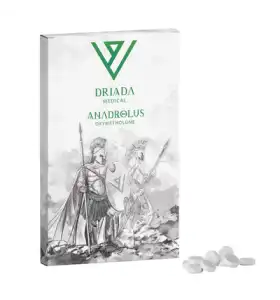 Anadrolus 50 Driada Medical EU Anadrolus 50 Driada Medical EU product packaging and tablets
