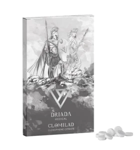 Clomilad 25 Driada Medical Clomilad 25 Driada Medical tablet product packaging