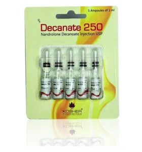 Decanate 250 Kosher Pharma INT by Kosher Pharma Decanate 250 Kosher Pharma INT ampoule product packaging