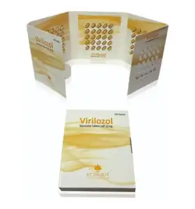 Virilozol 10 Kosher Pharma packaging Virilozol 10 by Kosher Pharma tablet product packaging