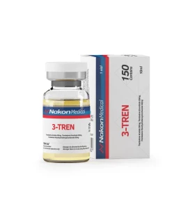 3-Tren 150mg/ml 10ml Nakon Medical INT 3-Tren 150mg per ml 10ml vial by Nakon Medical INT product packaging