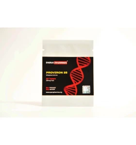 Proviron 25mg 100 tablets by Para Pharma product packaging