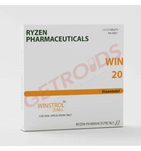 Winstrol 20mg 50 tablets by Ryzen Pharma USA product packaging