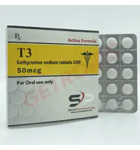 T3 Cytomel 50 mcg 50 tablets by Saxon Pharma USA product packaging