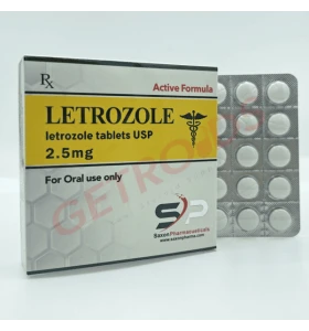 Letrozole 2.5 mg 50 tablets packaging from Saxon Pharma USA