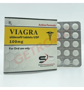 Viagra 100 mg 50 Tablets Saxon Pharma USA Viagra 100 mg 50 tablets by Saxon Pharma USA product pack