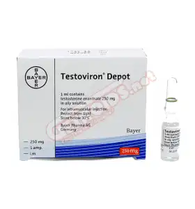 Testoviron Depot 250mg per ml 1ml ampoule by Schering product image