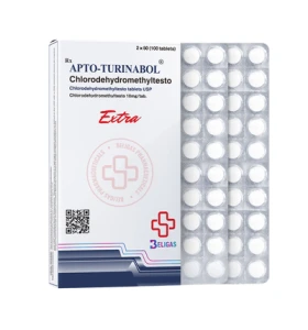 Apto Turinabol 10mg 100 tablets by Beligas Pharma INT product packaging