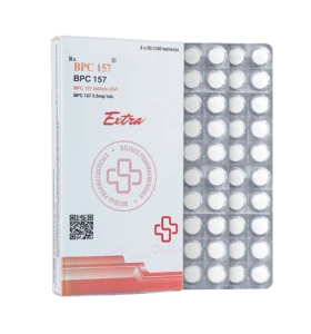BPC 157 0.5mg oral tablets 100 tablets Beligas Pharma USA BPC 157 0.5mg oral tablets 100 tablets by Beligas Pharma USA product packaging
