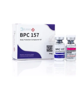 BPC-157 Beligas Pharma USA product image BPC-157 Beligas Pharma USA injectable peptide product packaging