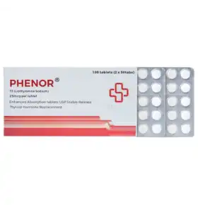 Phenor T3 25 mcg 100 Tablets Beligas Pharma INT Phenor T3 25 mcg 100 Tablets Beligas Pharma INT