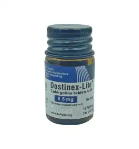 Dostinex-Lite 0.5 mg tablets by Beligas Pharma USA product packaging