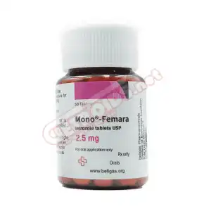 Mono Femara 2.5 mg 50 Tablets Beligas Pharma USA Mono Femara 2.5 mg 50 Tablets Beligas Pharma USA