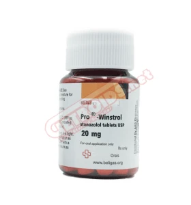 Pro Winstrol 20 mg 50 Tablets by Beligas Pharma USA packaging Pro Winstrol 20 mg 50 Tablets
