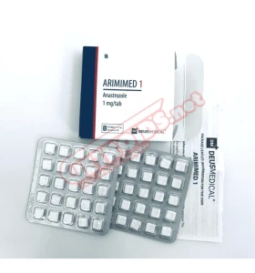 ARIMIMED 1 Deus Medical Anastrozole 1 mg tablets box