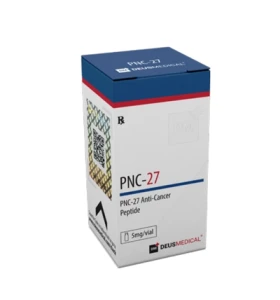 PNC-27 Deus Medical investigational research compound product packaging