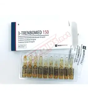 3-TRENBOMED 150 Deus Medical injectable ampoules 3-TRENBOMED 150 Deus Medical box and ampoules