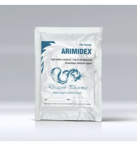 Arimidex 1 mg 100 Tablets Dragon Pharma Arimidex 1 mg 100 tablets by Dragon Pharma product packaging