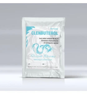 Clenbuterol 40 mcg 100 Tablets Dragon Pharma Clenbuterol 40 mcg 100 tablets by Dragon Pharma product packaging