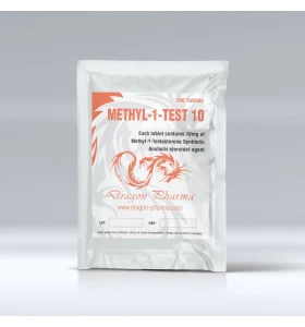 Methyl-1-Test 10 mg 100 tablets by Dragon Pharma product packaging