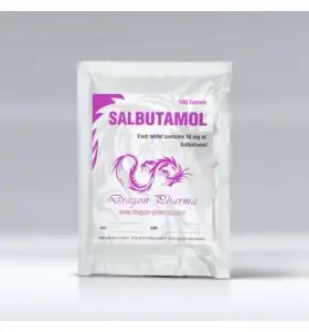 Salbutamol Ventolin 10mg 100 Tablets Dragon Pharma Salbutamol Ventolin 10mg 100 tablets by Dragon Pharma product packaging