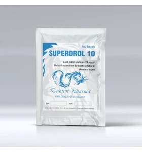 Superdrol 10 mg 100 Tablets Dragon Pharma Superdrol 10 mg 100 Tablets by Dragon Pharma product packaging