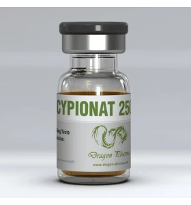 Testocyp 200 mg 10 ml vial by Dragon Pharma product packaging