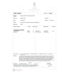Trenbolone Enanthate 200 mg/ml 10 ml vial Dragon Pharma Trenbolone Enanthate 200 mg per ml 10 ml vial by Dragon Pharma product packaging