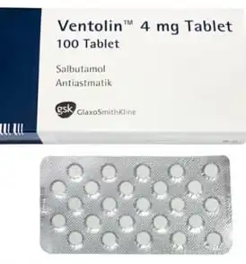 Ventolin (Albuterol) 100 Tablets 4 mg Glaxo Smith Kline Ventolin (Albuterol) 100 Tablets 4 mg Glaxo Smith Kline