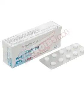 Zaditen (Ketotifen) 30 Tablets 1Mg Novartis Zaditen (Ketotifen) 30 Tablets 1Mg Novartis