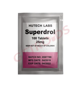Superdrol 25 mg tablets Hutech Labs USA Superdrol 25 mg tablets by Hutech Labs USA product packaging