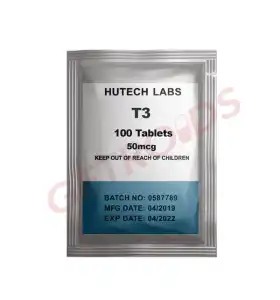 Cytomel 50mcg 100 tablets by Hutech Labs USA product packaging