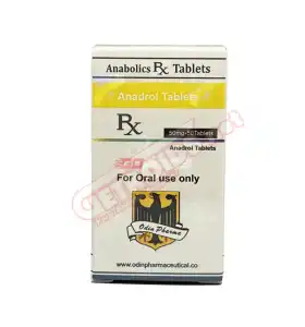 Anadrol 50 mg 50 tablets by Odin Pharma product packaging
