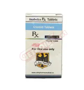 Clomid 50 mg 30 tablets by Odin Pharma product packaging