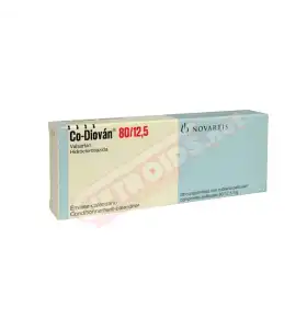 Co-Diovan 80/12.5 mg Novartis Co-Diovan 80/12.5 mg Novartis tablet pack packaging
