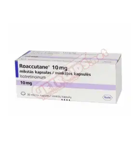 Roaccutane 10 mg 30 Capsules Roche Roaccutane 10 mg 30 capsules by Roche product packaging