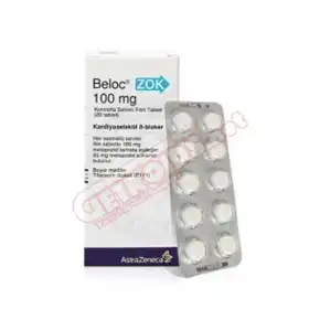 Beloc 100 mg 20 Tablets Astra Zeneca Beloc 100 mg 20 tablets by Astra Zeneca product packaging
