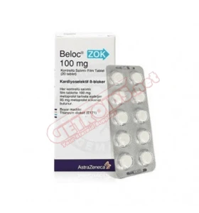 Beloc 100 mg 20 tablets by Astra Zeneca product packaging