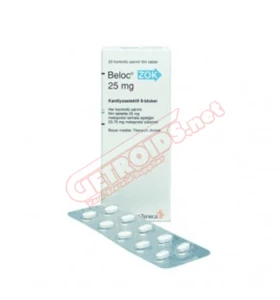 Beloc 25 mg 20 Tablets Astra Zeneca Beloc 25 mg 20 tablets by Astra Zeneca product packaging