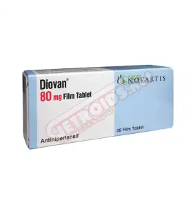 Diovan 80 mg 28 tablets by Novartis product packaging