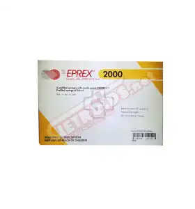 Eprex 2000 IU Janssen Cilag pack of 6 prefilled syringes