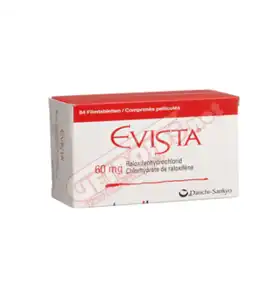 Evista 60 mg 28 Tablets Daiichi Sankyo Evista 60 mg 28 tablets by Daiichi Sankyo product packaging
