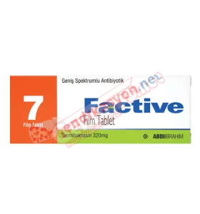 Factive 320 mg 7 tablets by Abdi Ibrahim product pack