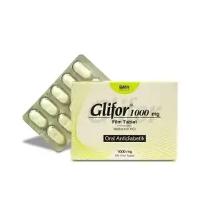 Glifor 1000 mg 100 Tablets Bilim by Bilim Pharmacy Glifor 1000 mg 100 tablets by Bilim Pharmacy product pack
