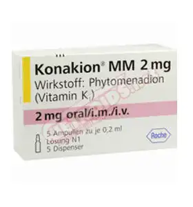 Konakion MM (Vitamin K1) 2mg 5 amps 0.2 ml Roche Konakion MM (Vitamin K1) 2mg 5 amps 0.2 ml Roche