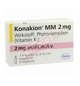Konakion MM (Vitamin K1) 2mg 5 amps  0.2 ml Roche