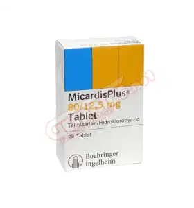 Micardis Plus 80/12.5 mg 28 Tablets Boehringer Ingelheim Micardis Plus 80/12.5 mg 28 tablets by Boehringer Ingelheim product pack