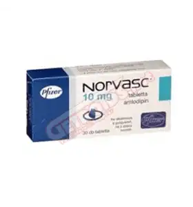 Norvasc 10 mg 30 Tablets Pfizer Norvasc 10 mg 30 Tablets Pfizer