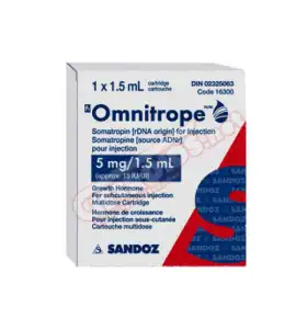 Omnitrope Somatropin 15 IU (5 mg) Sandoz Omnitrope Somatropin 15 IU (5 mg) Sandoz